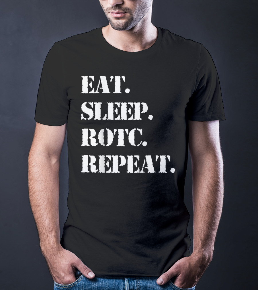 Eat Sleep ROTC Repeat Lifestyle Cycle T-Shirt
