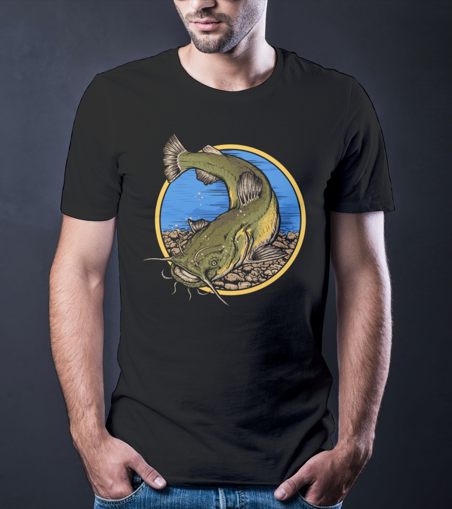 Flathead Catfish Fishing River Adventure T-Shirt