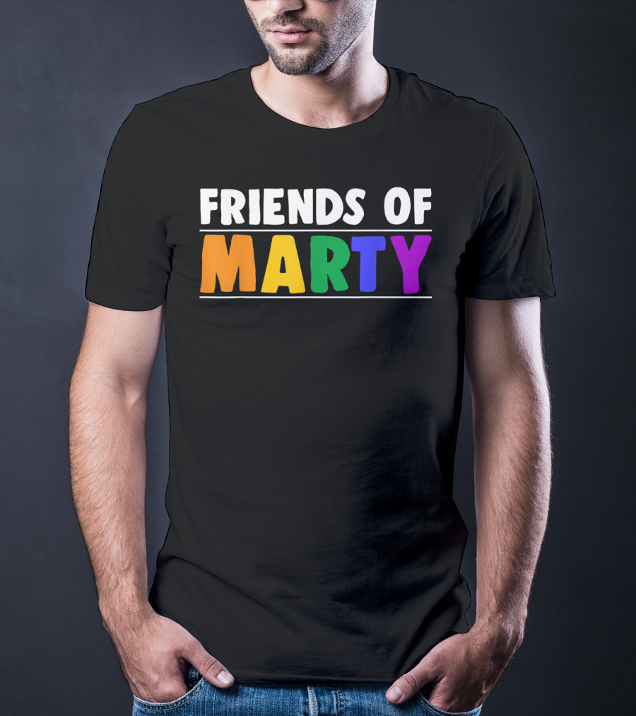 Friends Of Marty Rainbow Color T-Shirt
