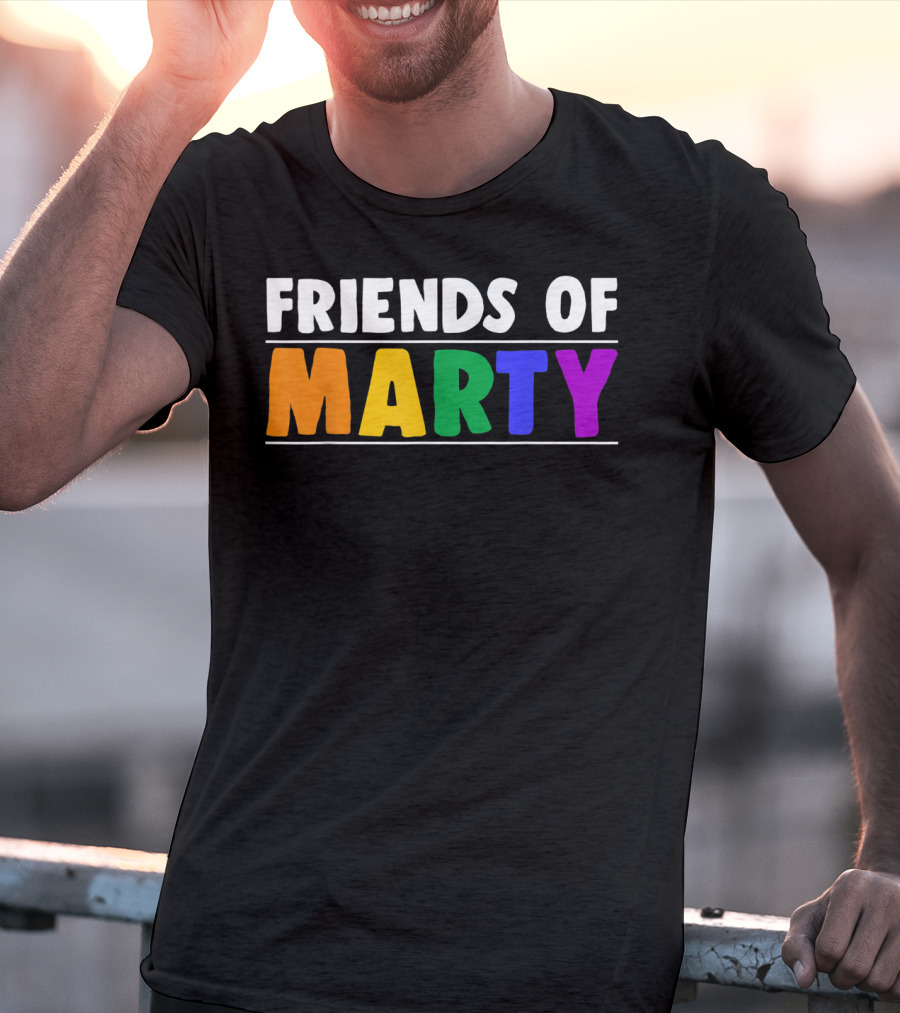 Friends Of Marty Rainbow Color T-Shirt