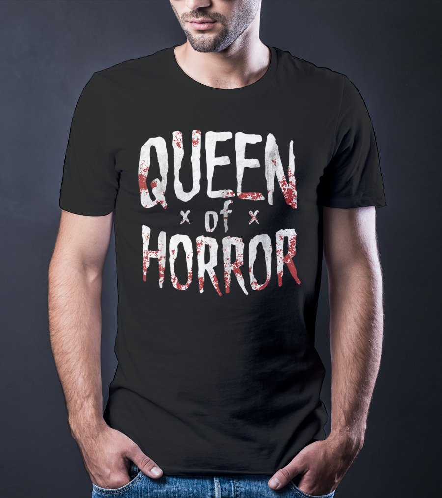 Queen Of Horror Funny Halloween Movie Fan Horror T-Shirt