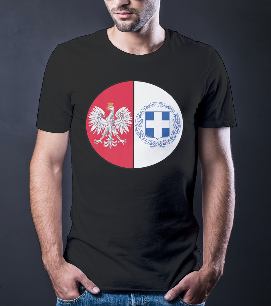 Poland White Eagle Greece National Emblems T-Shirt