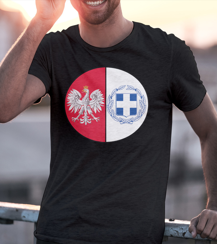Poland White Eagle Greece National Emblems T-Shirt