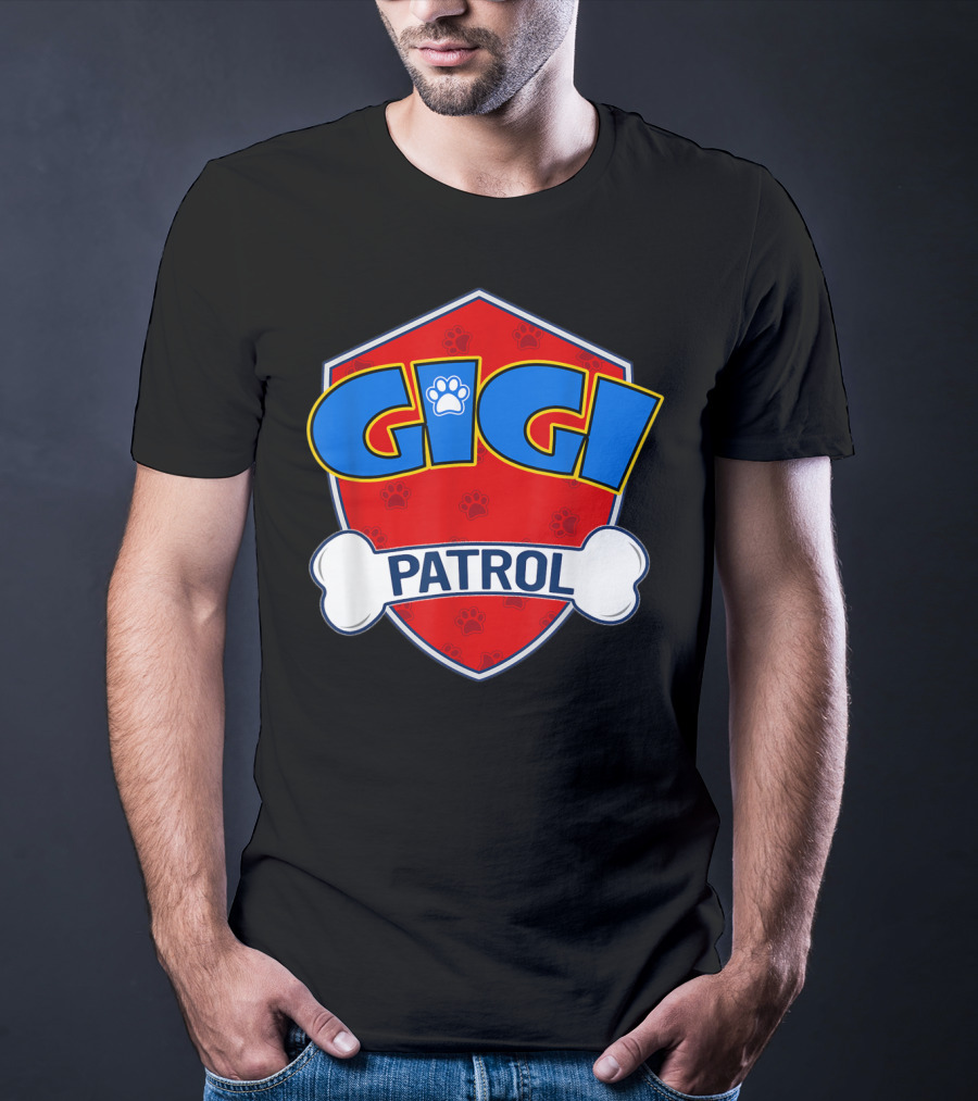 Gigi Patrol Shield Paw Badge Dog T-Shirt
