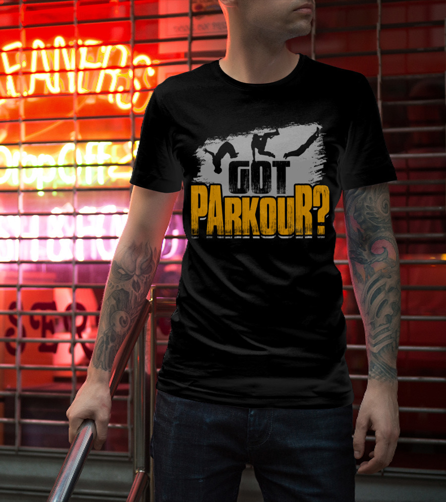 Got Parkour Adrenaline Junkie Training Silhouette Moves T-Shirt