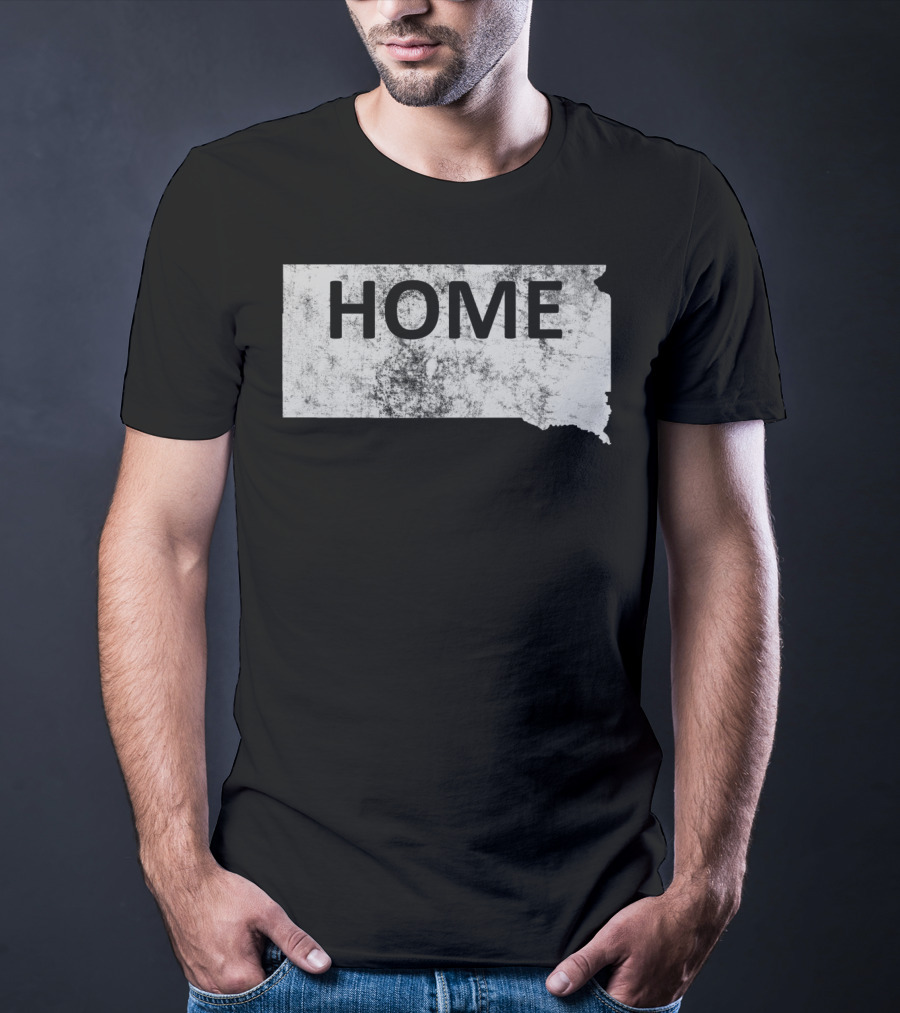 HOME South Dakota Map T-Shirt