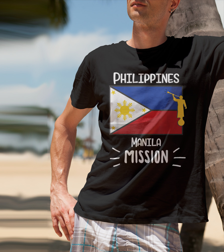 Philippines Manila Mission Mormon LDS Flag T-Shirt