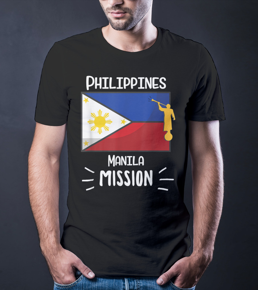 Philippines Manila Mission Mormon LDS Flag T-Shirt