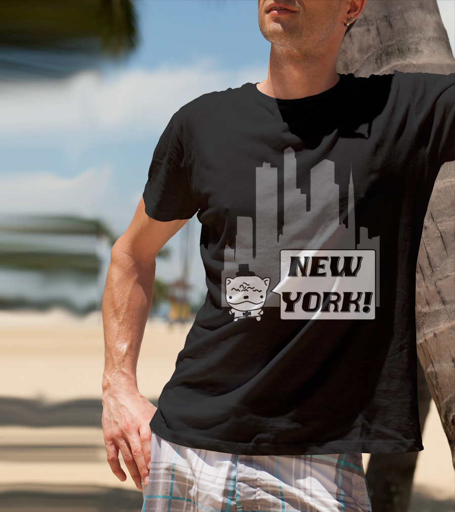 New York Potato Cat Comics Uncle Larry's Cooking Show T-Shirt