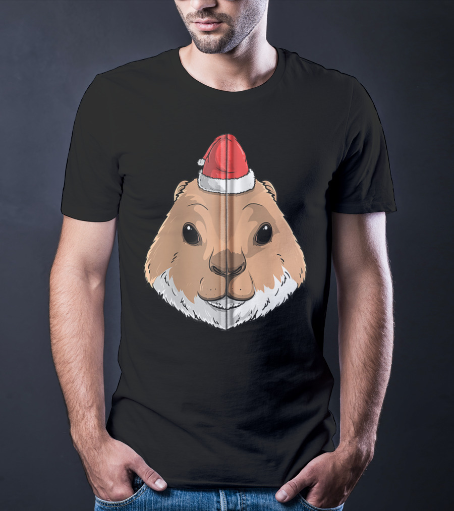 Prairie Dog Wearing Santa Claus Hat T-Shirt