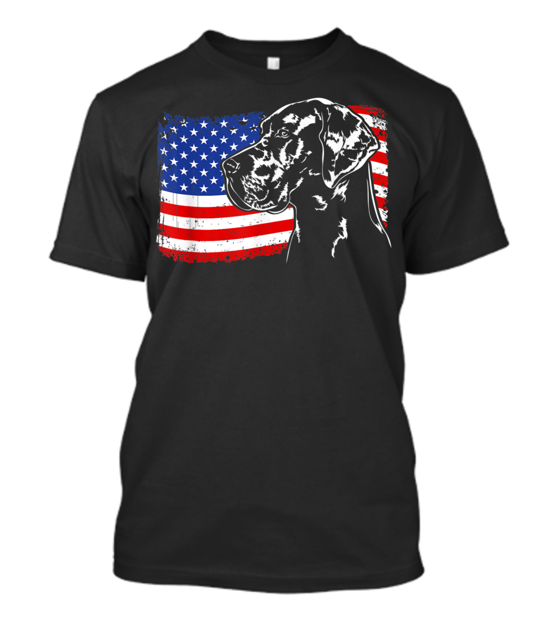 Great Dane American Flag Patriotic Pride T-Shirt