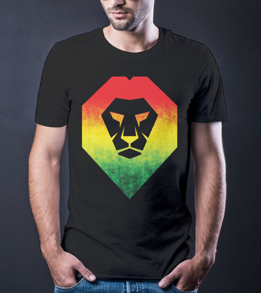 Rasta Flag Jamaican Reggae Lion Bold And Proud T-Shirt