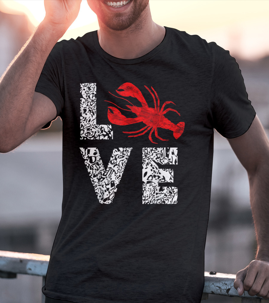 Love Crawfish Cajun River Crayfish Crab Boils Ditch T-Shirt
