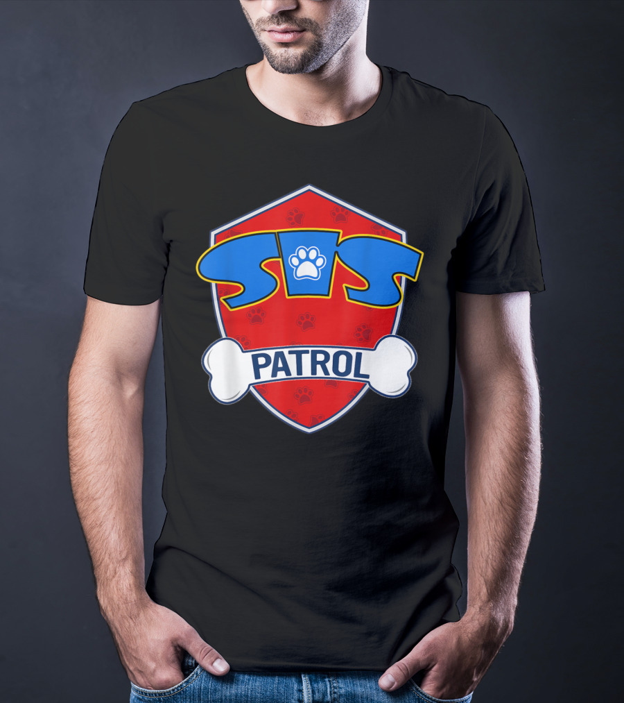 Sis Patrol Paw Shield Sister Dog T-Shirt