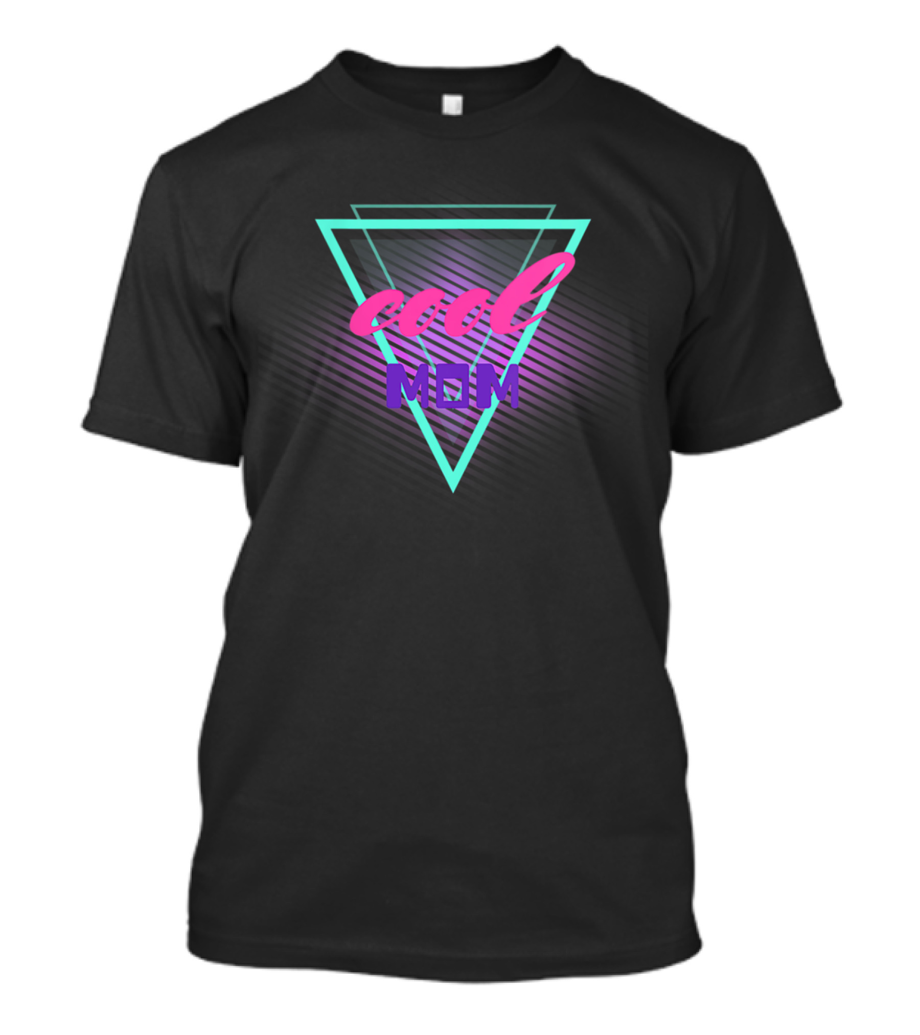 Retro 80's Cool Mom Club Triangle T-Shirt