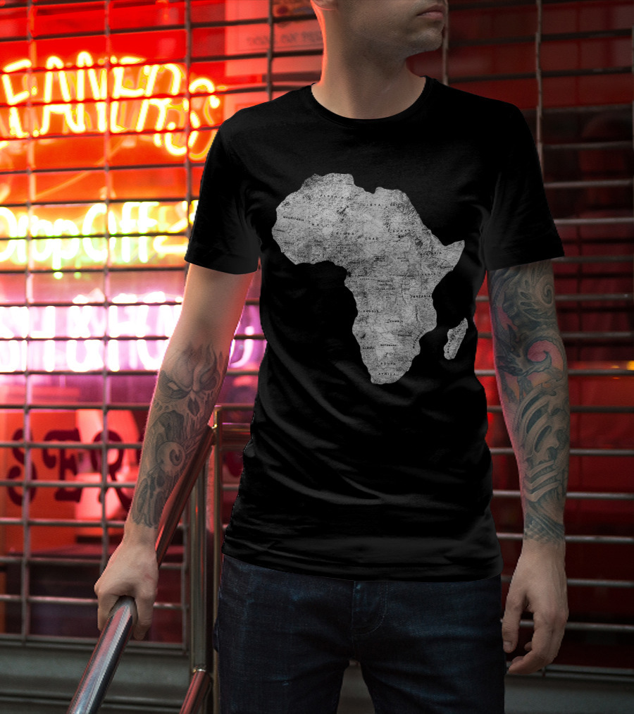 Africa Map African Black Pride Continent Nations T-Shirt