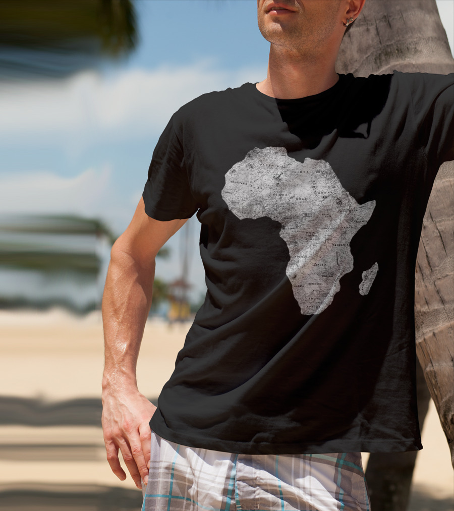 Africa Map African Black Pride Continent Nations T-Shirt