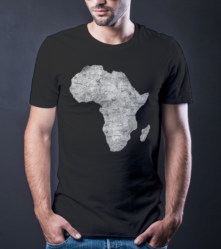 Africa Map African Black Pride Continent Nations T-Shirt