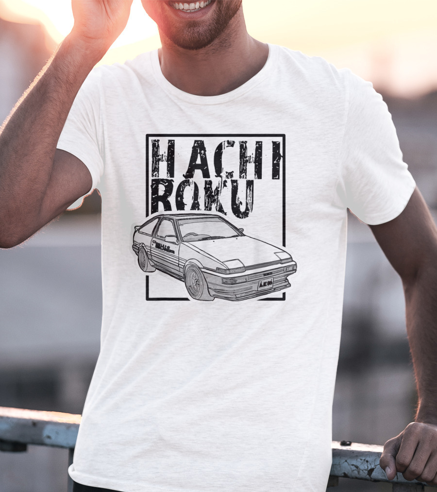 Hachiroku JDM Drift Car AE86 Initial D Fast 8L T-Shirt