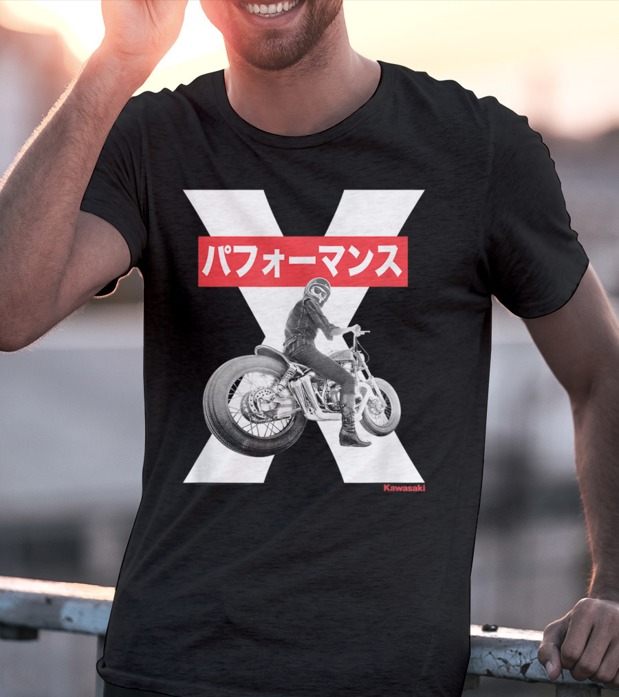 Kawasaki Performance Classic Motorcycle X T-Shirt