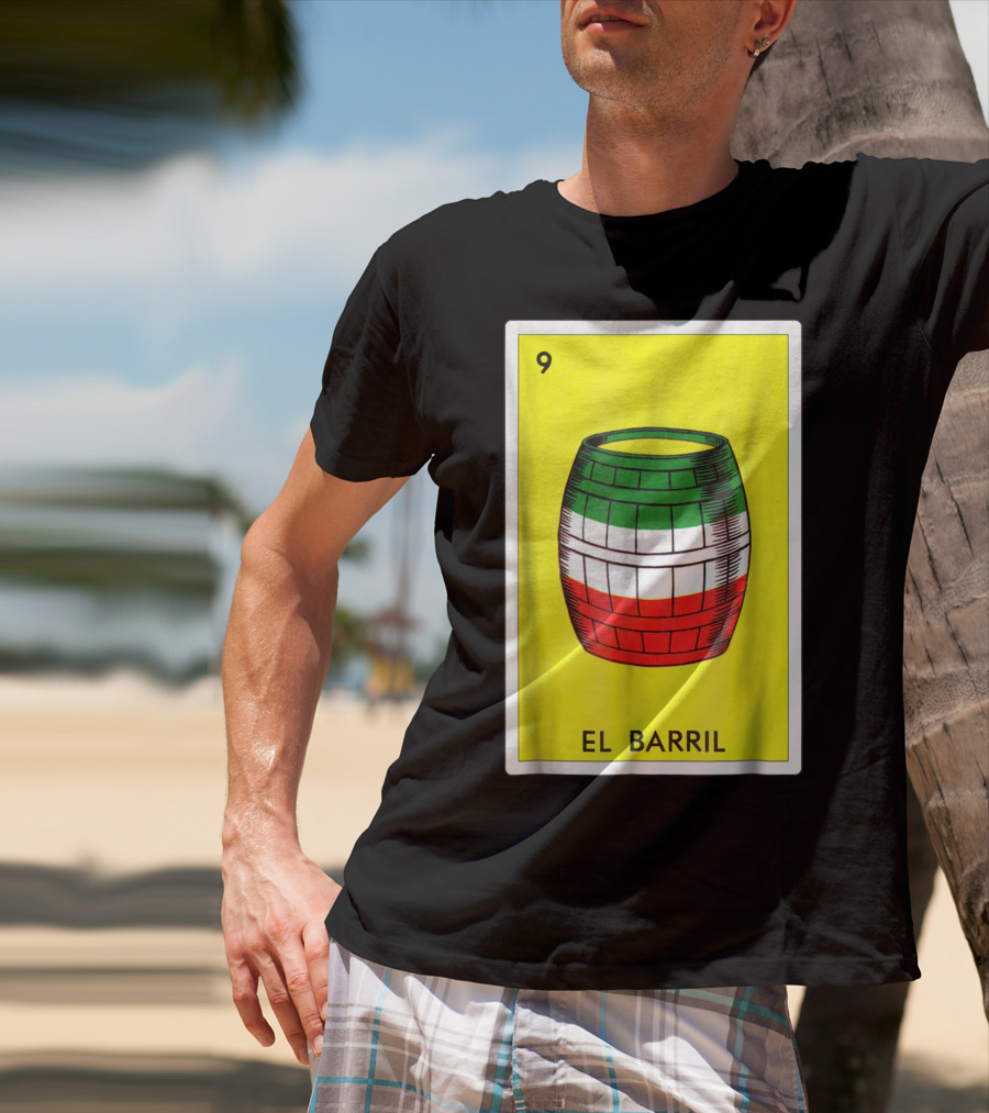 Loteria El Barril Card 9 Mexican Colors Classic Version T-Shirt