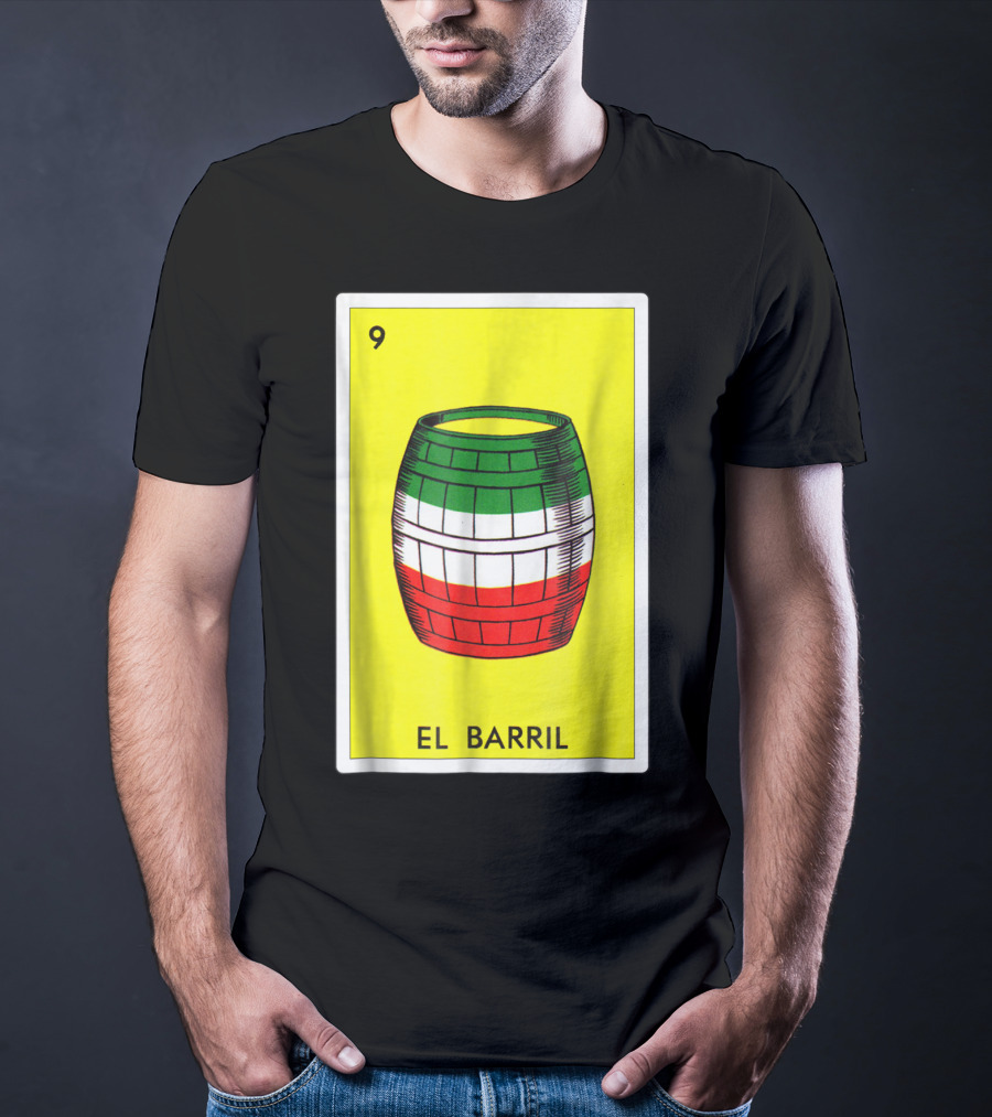 Loteria El Barril Card 9 Mexican Colors Classic Version T-Shirt