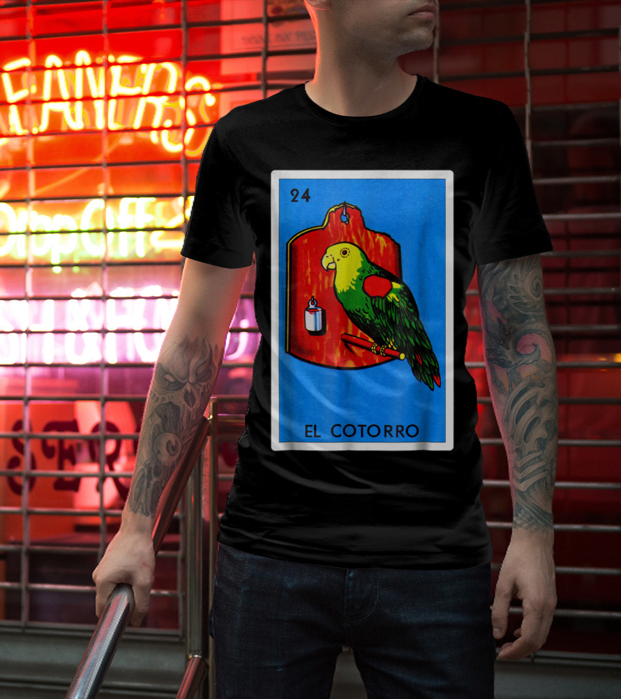Loteria El Cotorro 24 Classic Version Parrot Card Game T-Shirt