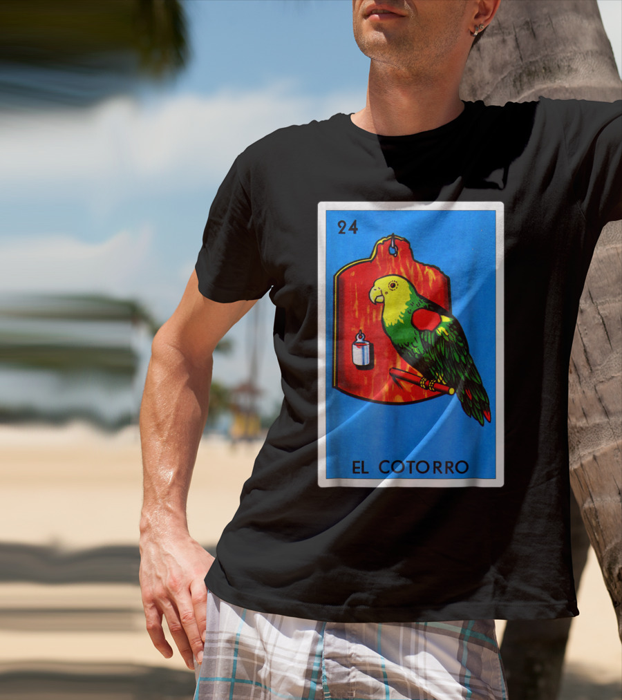 Loteria El Cotorro 24 Classic Version Parrot Card Game T-Shirt