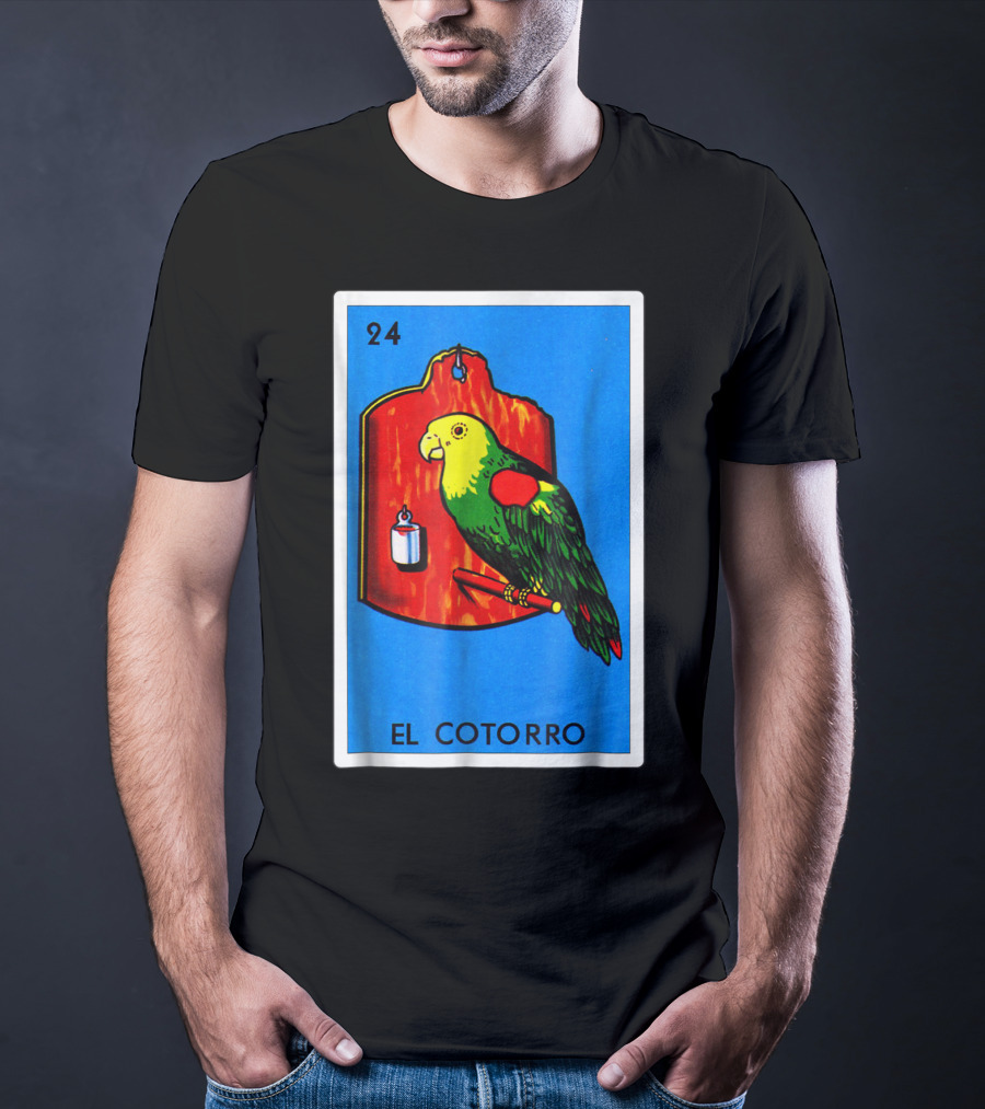 Loteria El Cotorro 24 Classic Version Parrot Card Game T-Shirt