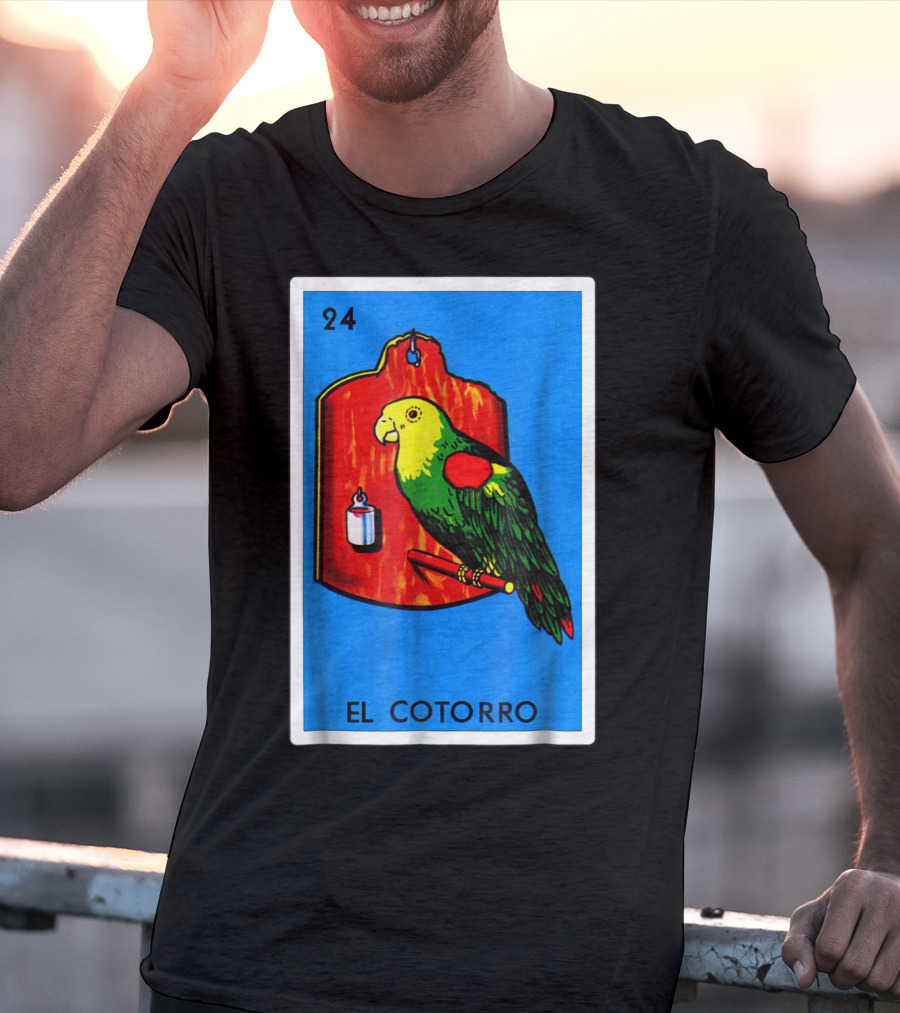 Loteria El Cotorro 24 Classic Version Parrot Card Game T-Shirt