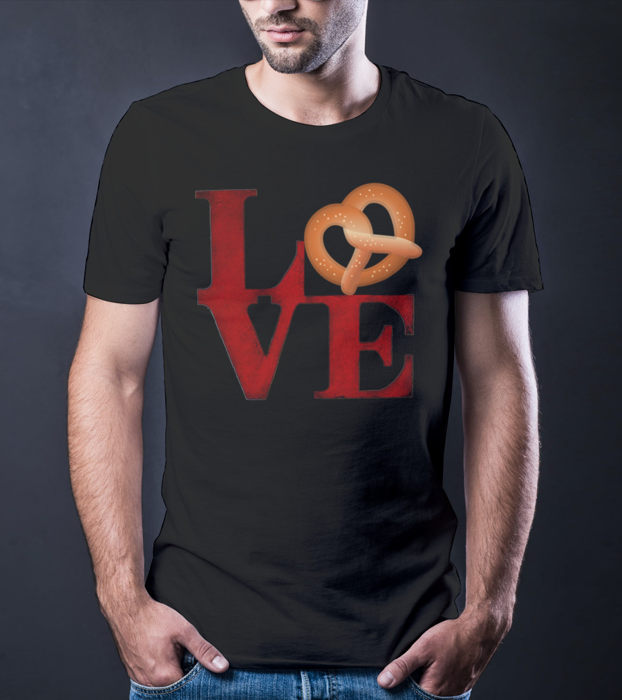 Love Pretzel Philly Emoji Nostalgic T-Shirt