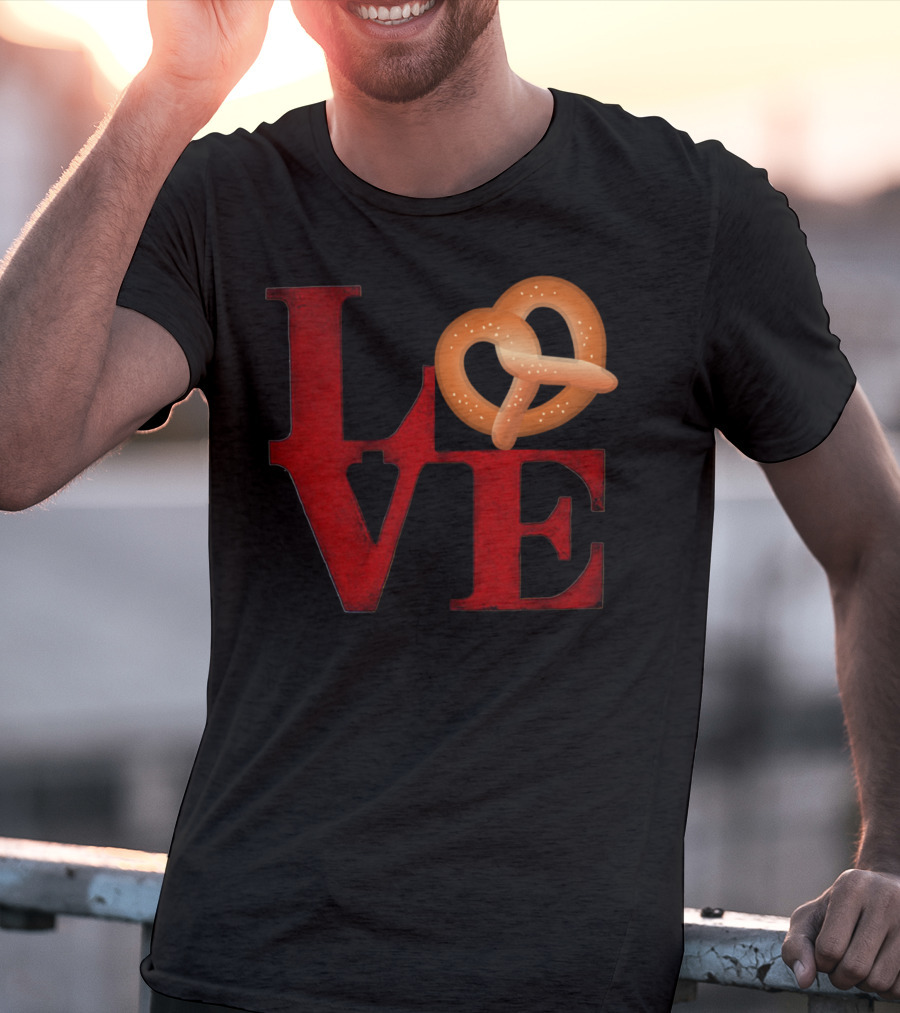 Love Pretzel Philly Emoji Nostalgic T-Shirt