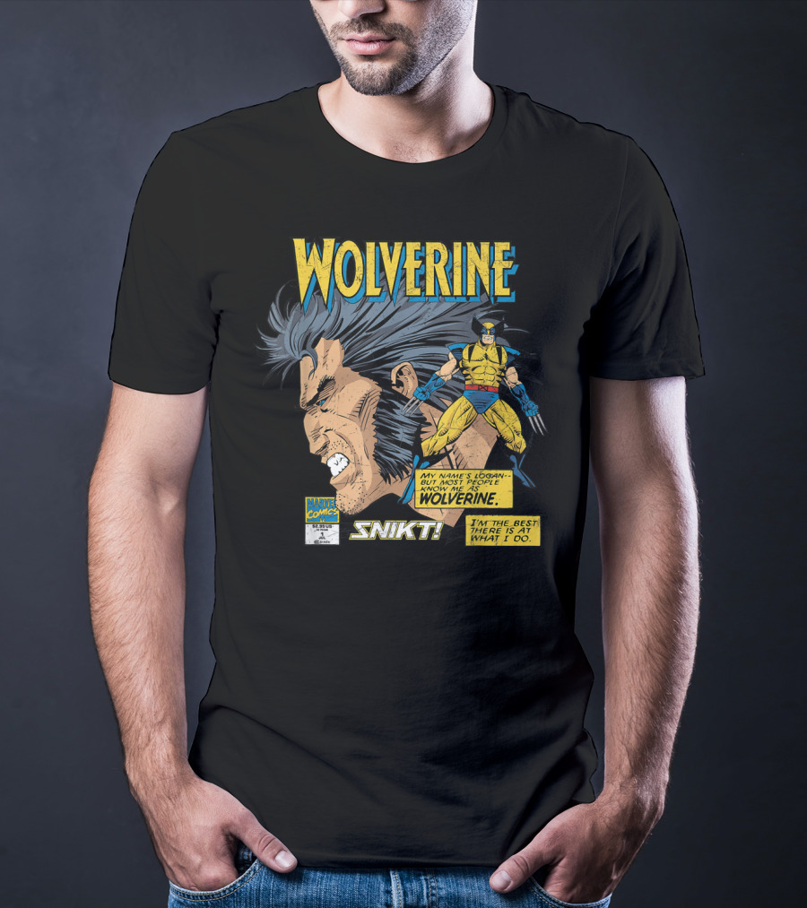 Marvel Comics Wolverine My Name Is Logan SNIKT T-Shirt