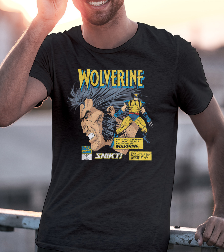 Marvel Comics Wolverine My Name Is Logan SNIKT T-Shirt