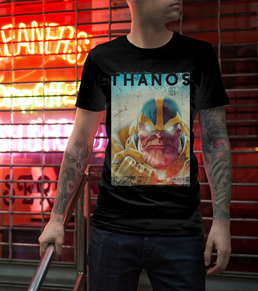 Marvel Thanos Vintage Iconic Character Close-Up T-Shirt