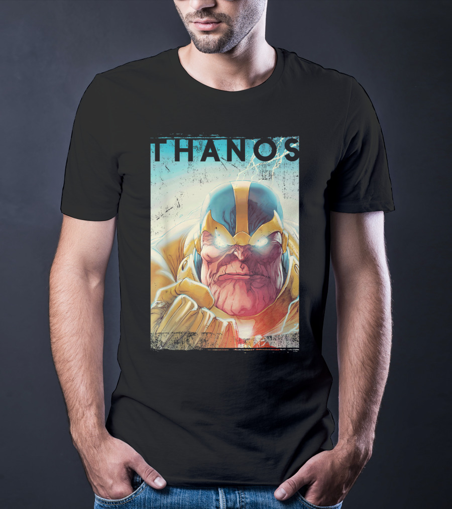 Marvel Thanos Vintage Iconic Character Close-Up T-Shirt