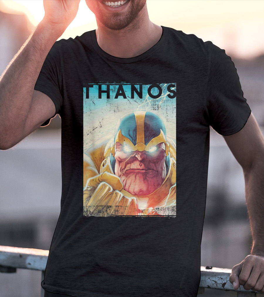 Marvel Thanos Vintage Iconic Character Close-Up T-Shirt