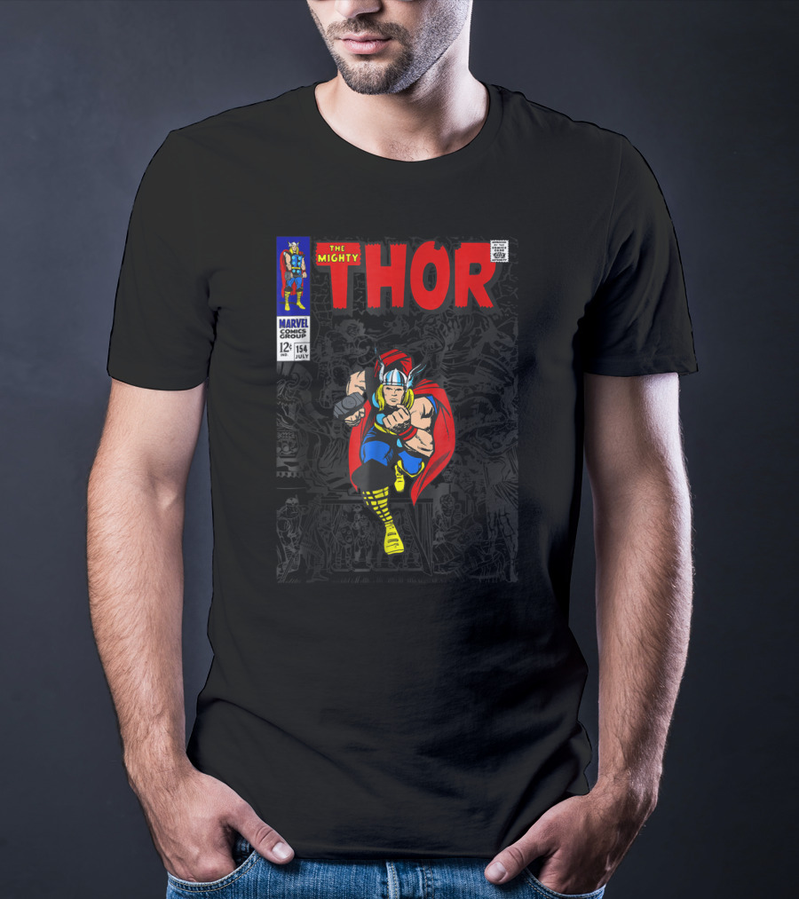 Marvel The Mighty Thor Comic Issue 154 July 12¢ T-Shirt