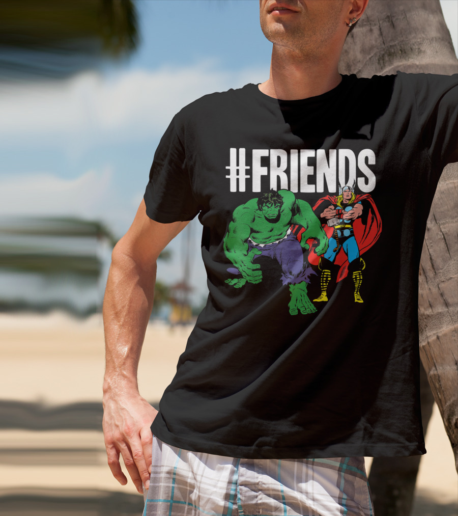 Marvel Thor Hulk #Friends T-Shirt