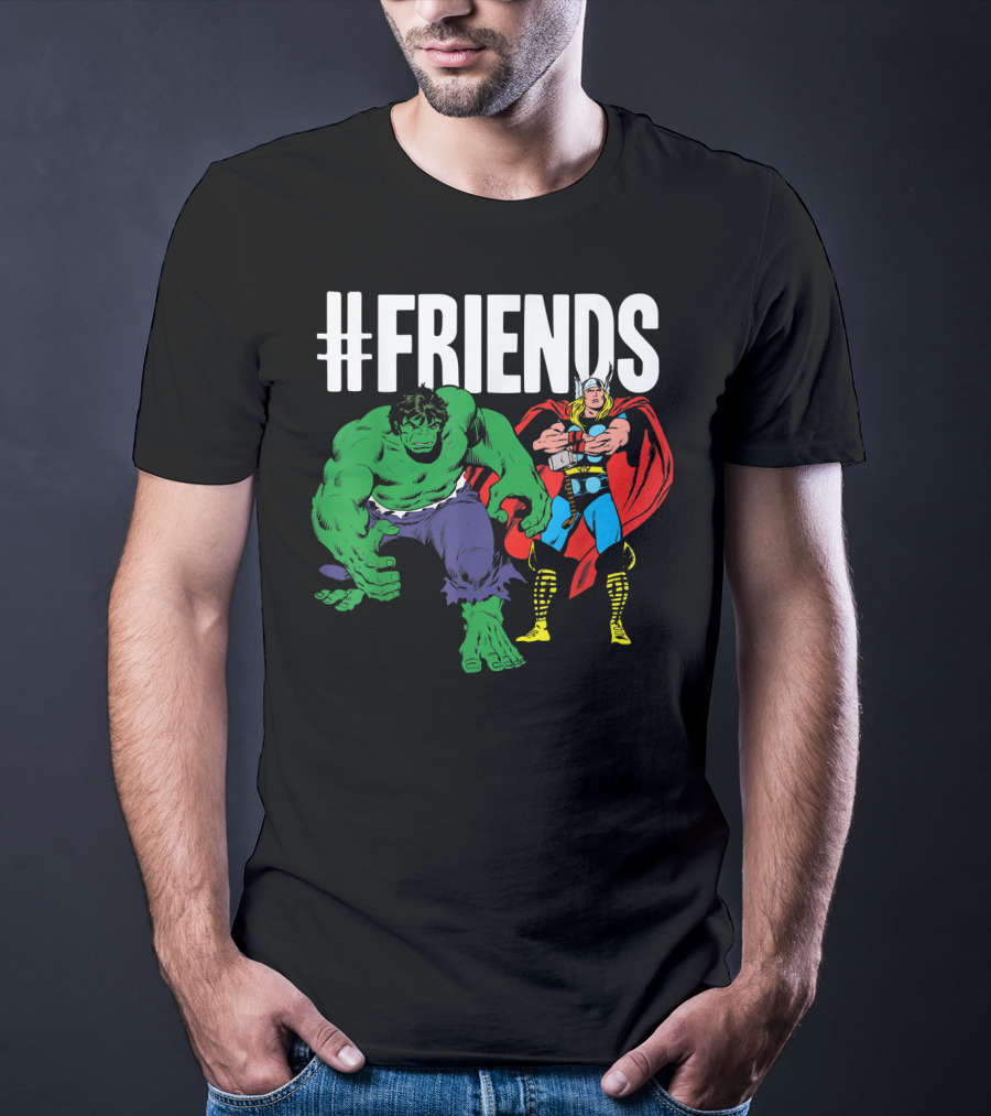 Marvel Thor Hulk #Friends T-Shirt