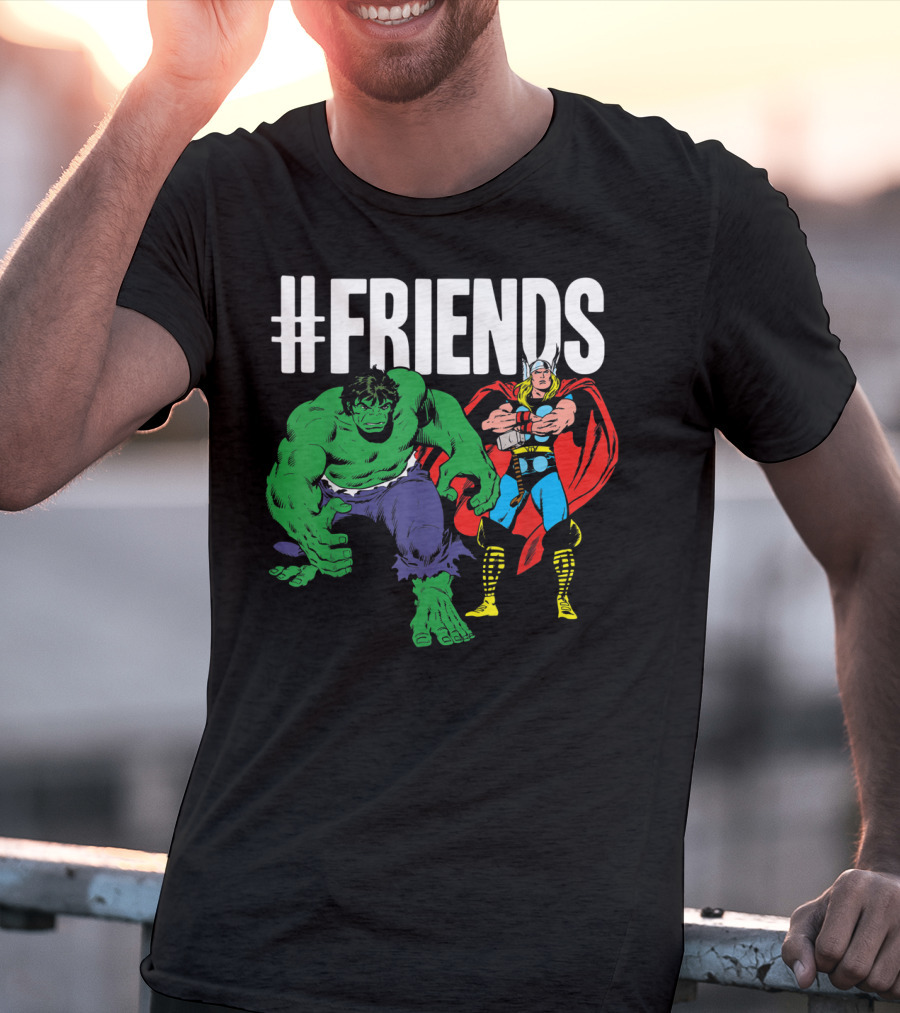 Marvel Thor Hulk #Friends T-Shirt