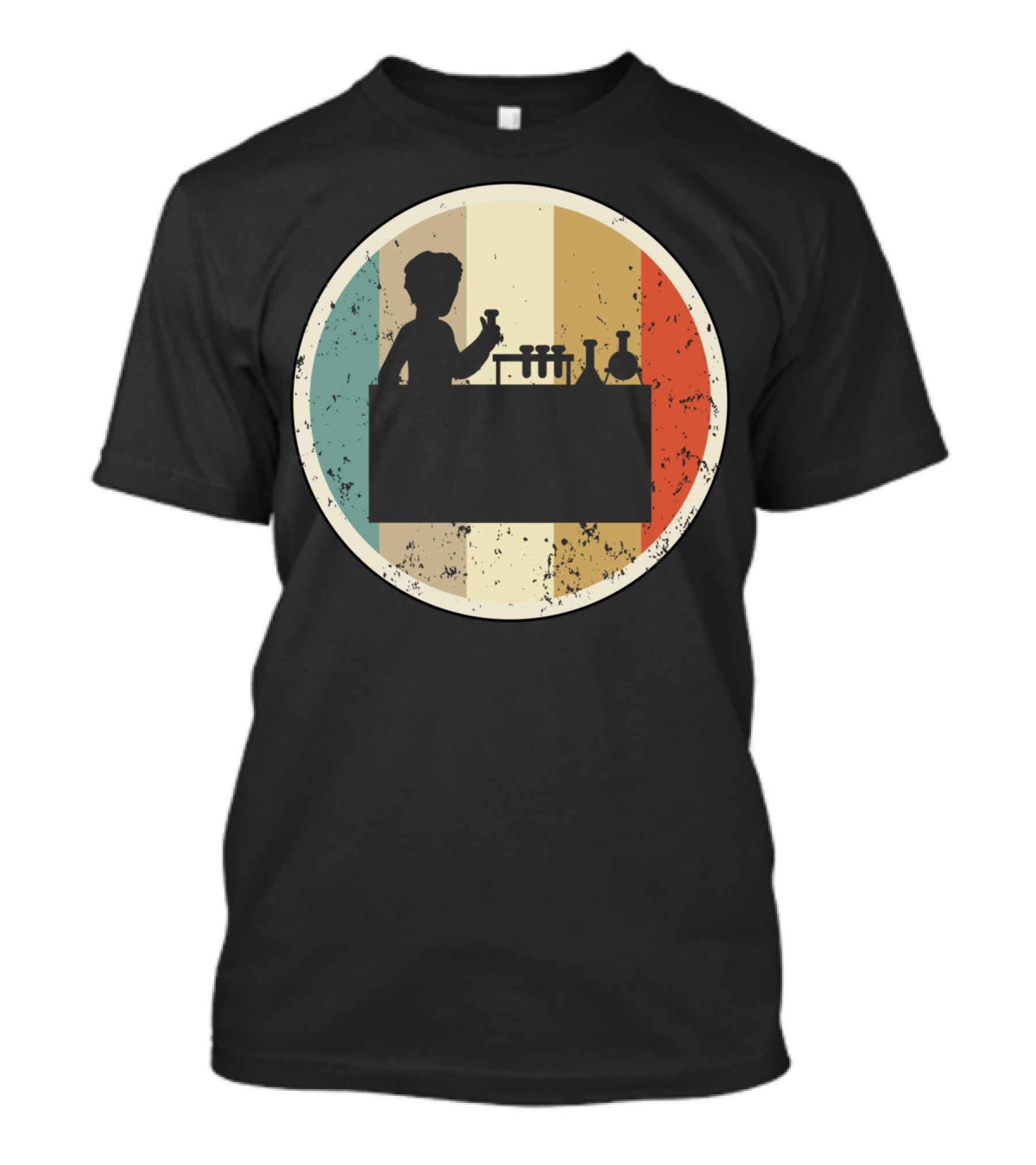 Laboratory Chemist Technician Science Retro T-Shirt