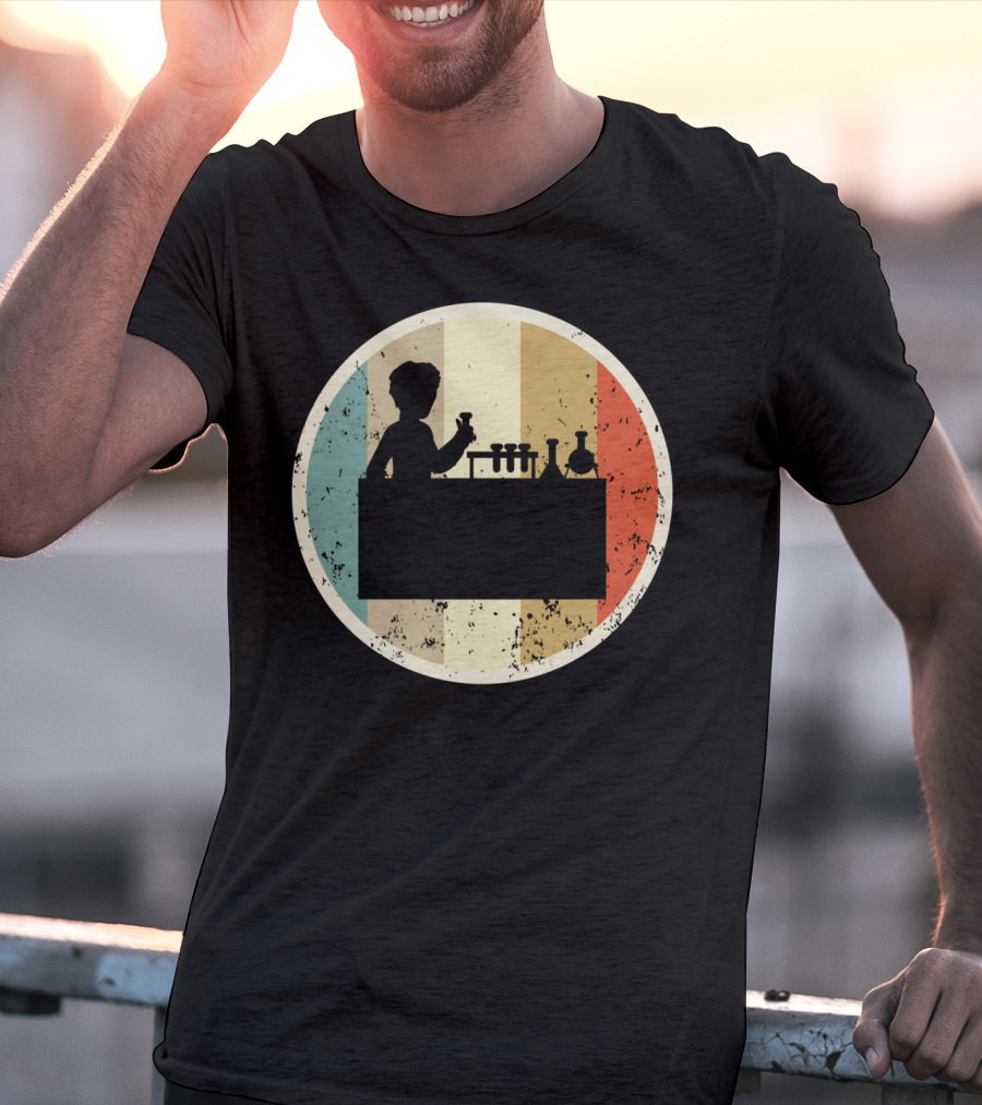 Laboratory Chemist Technician Science Retro T-Shirt
