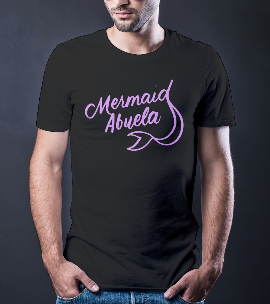 Mermaid Abuela Mermaids Theme Birthday Party XI Lilac Tail T-Shirt