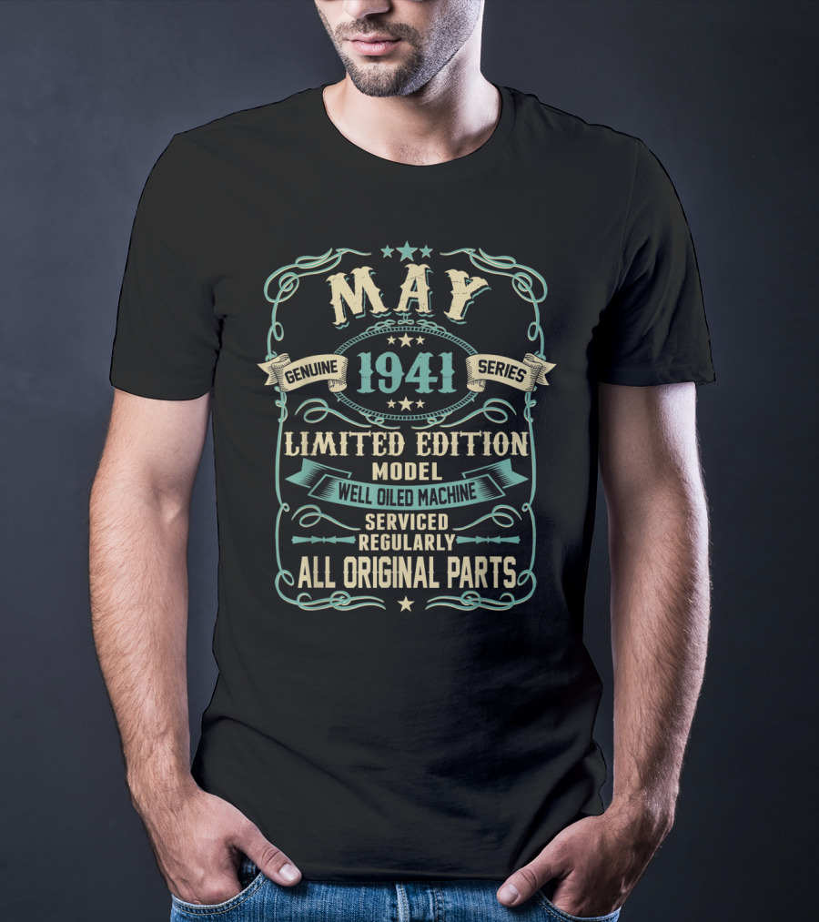 May 1941 Genuine Series Well Oiled Machine All Original Parts T-Shirt