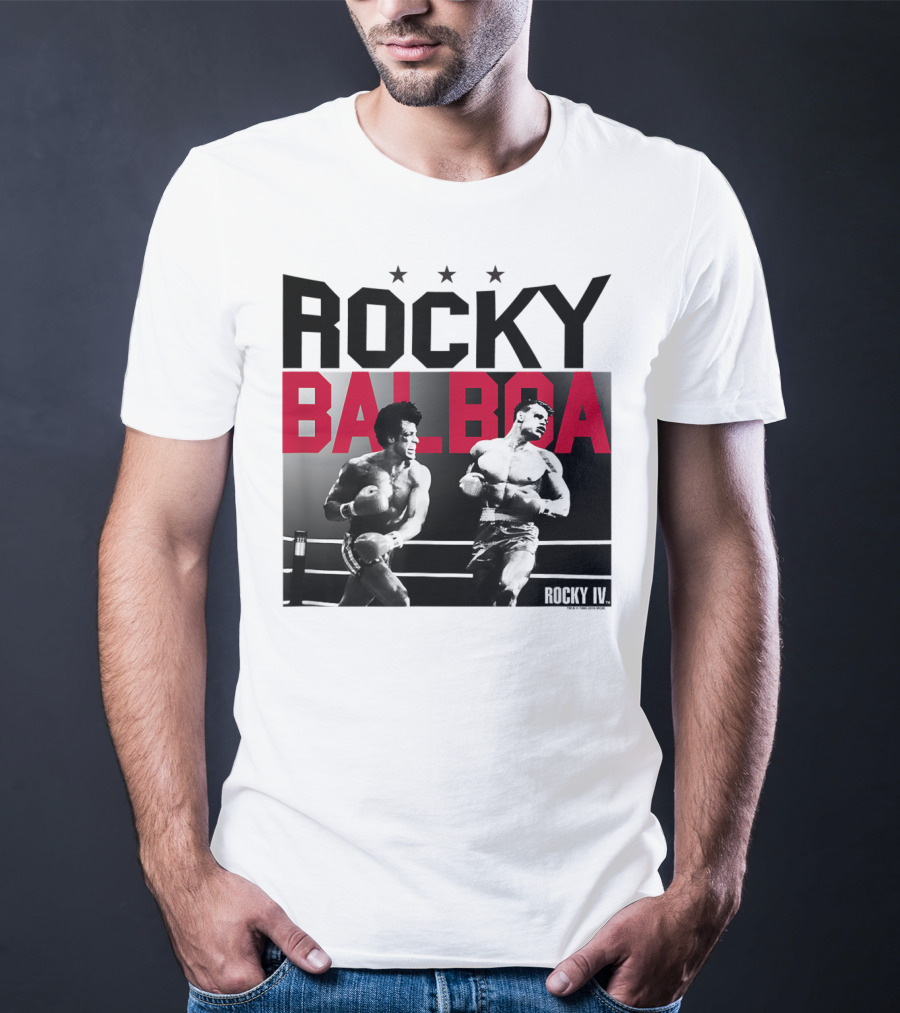 Rocky Balboa And Ivan Drago Fight Scene From Rocky IV Classic Look 30181 T-Shirt