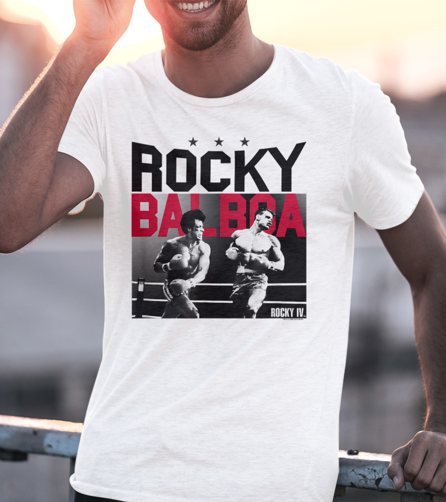 Rocky Balboa And Ivan Drago Fight Scene From Rocky IV Classic Look 30181 T-Shirt