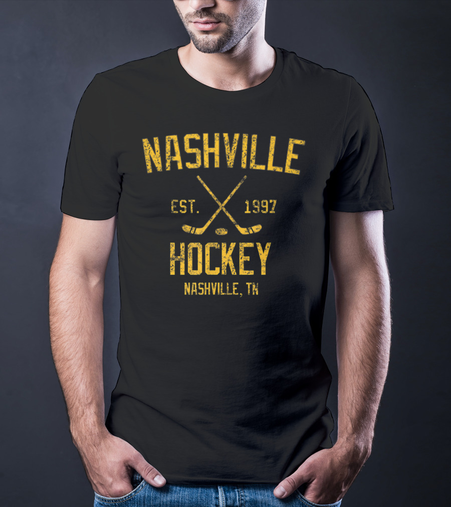 Nashville Hockey Est. 1997 Nashville TN Vintage T-Shirt