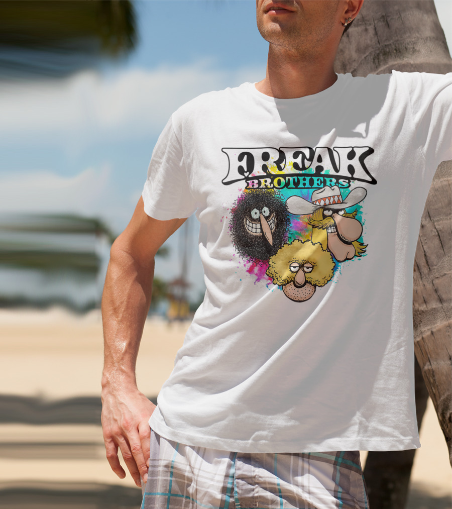 Freak Brothers Colorful Trio Faces T-Shirt