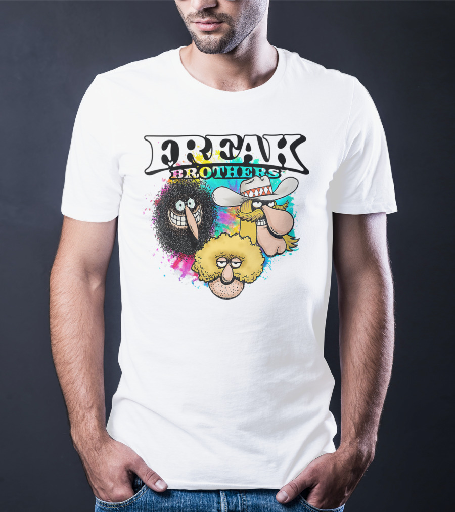 Freak Brothers Colorful Trio Faces T-Shirt